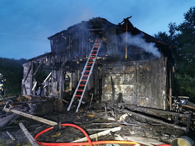 Pożar budynku mieszkalnego w Żukowie /KP PSP Kartuzy /Twitter