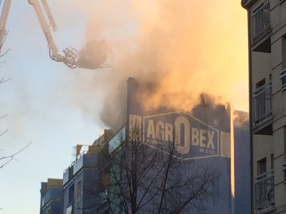 Pożar budynku przy ul. Roboczej w Poznaniu /Adam Górczewski /RMF FM