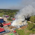 Pożar budynku z odpadami w Bydgoszczy