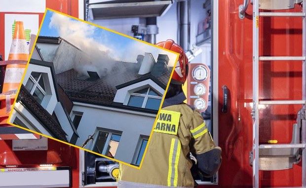 Pożar budynku ZUS w Sztumie. Konieczna ewakuacja