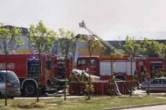 Pożar centrum handlowego Marywilska 44 w Warszawie