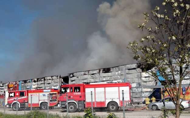 Pożar centrum handlowego przy Marywilskiej /Pawel Wodzynski /East News