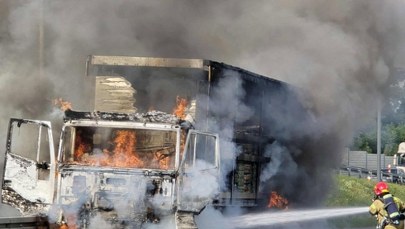 Pożar ciężarówki na A4. Nowe informacje