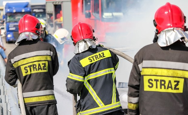 Pożar ciężarówki na A8 