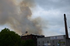 Pożar dawnego młyna w Starogardzie Gdańskim. WASZE ZDJĘCIA