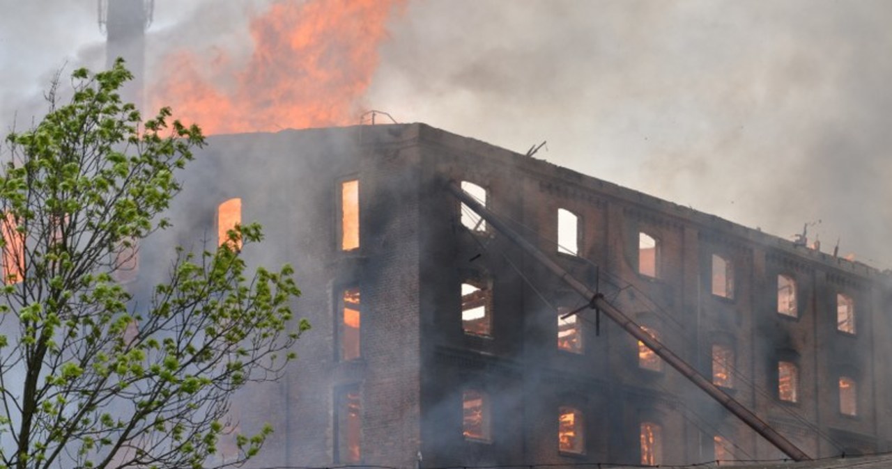 Pożar dawnego młyna w Starogardzie Gdańskim. WASZE ZDJĘCIA