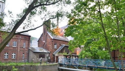 Pożar dawnego młyna w Starogardzie Gdańskim. WASZE ZDJĘCIA