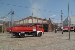 Pożar dawnej zajezdni we Wrocławiu