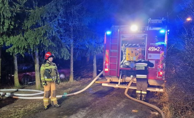 Pożar domu w Adamowie. Znaleziono zwęglone zwłoki