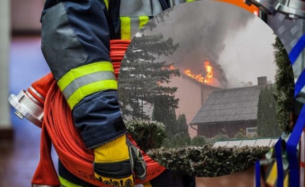 ​Pożar domu w Bieczu. Z ogniem walczyło 10 jednostek straży pożarnej