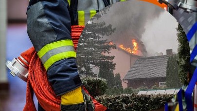 ​Pożar domu w Bieczu. Z ogniem walczyło 10 jednostek straży pożarnej