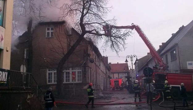 Pożar domu w Czaplinku /Gorąca Linia RMF FM /Gorąca Linia RMF FM