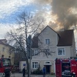 Pożar domu w Gdańsku