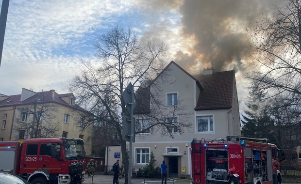 Pożar domu w Gdańsku