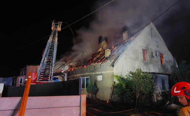 Pożar domu w Jaworznie. Dwie osoby nie żyją