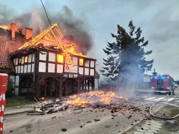 Pożar domu w Krzywym Kole /Komenda Powiatowa PSP w Pruszczu Gdańskim /Facebook