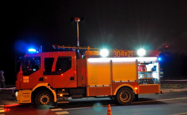 Pożar domu w Pomorskiem. Dwie osoby poszkodowane 