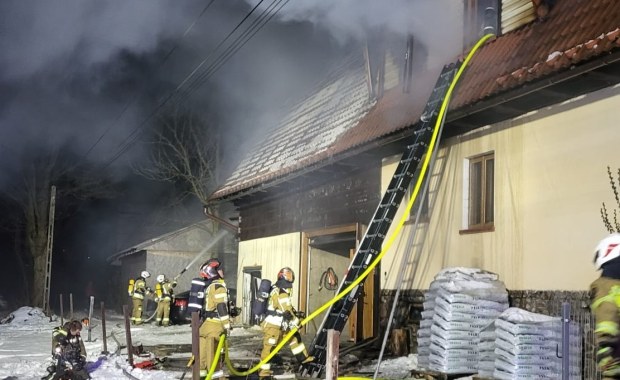 Pożar domu w Witowie koło Zakopanego