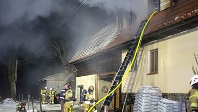 Pożar domu w Witowie koło Zakopanego