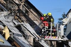 Pożar domu wielorodzinnego w Radunicy