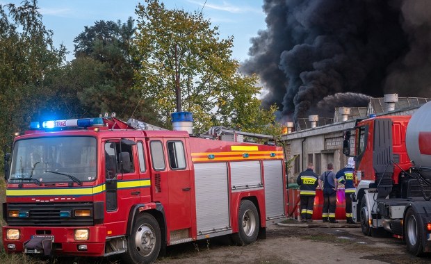 Pożar dużej hali produkcyjnej na Dolnym Śląsku