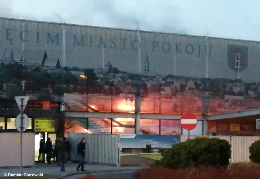 Fire at Oświęcim station / Fakty Oświęcim /