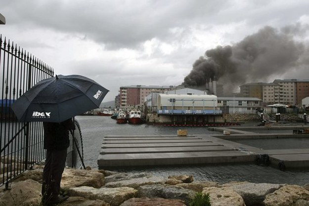 Pożar elektroni na Gibraltarze /A. CARRASCO RAGEL /PAP/EPA