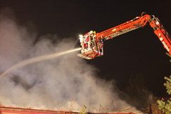 Pożar fabryki mebli w Suchedniowie