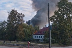 Pożar fabryki opakowań w Poznaniu