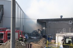 Pożar fabryki w Wadowicach