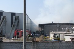 Pożar fabryki w Wadowicach