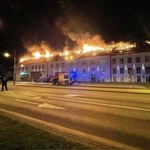 Pożar galerii handlowej w Ełku. Straty to ok. 2 mln zł