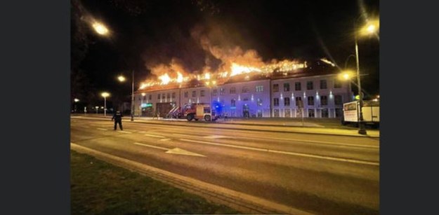 Pożar galerii handlowej w Ełku /Gorąca Linia RMF FM