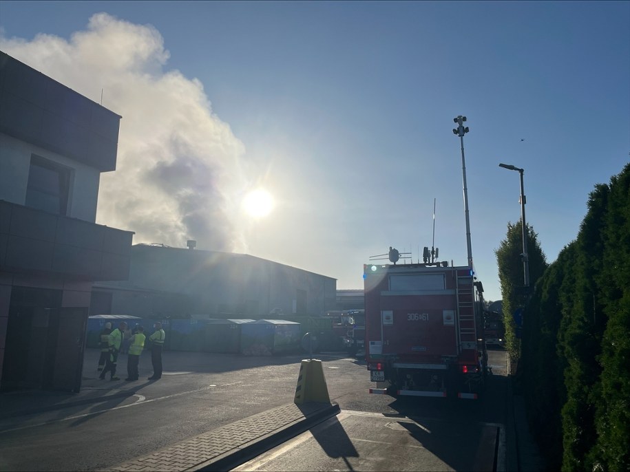 Pożar hali magazynowej w Bochni /Paweł Konieczny /RMF FM