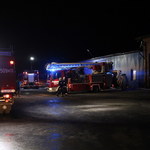 Pożar hali magazynowej w Boronowie. W środku był sprzęt do odśnieżania dróg