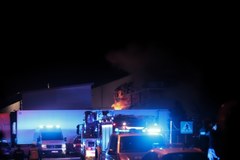 Pożar hali magazynowej w Sosnowcu