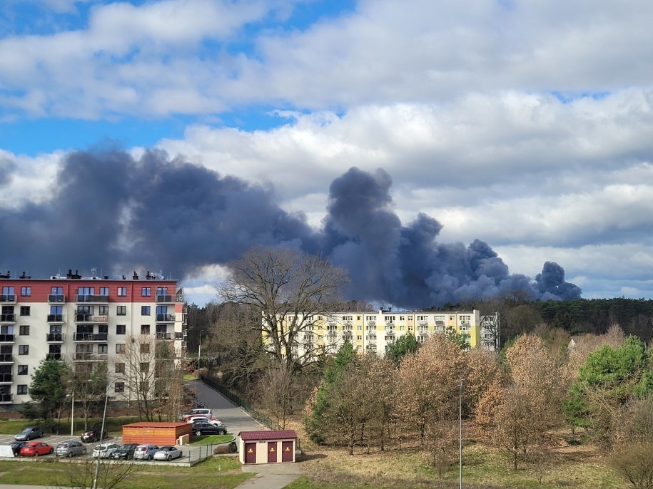 Pożar hali w Bydgoszczy /Gorąca Linia RMF FM