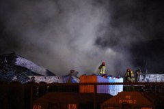 Pożar hali w Czeladzi