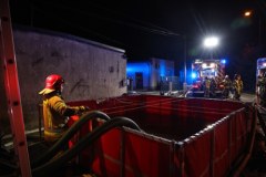 Pożar hali w Czeladzi