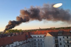Pożar hali w Gliwicach