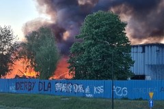 Pożar hali w Gliwicach