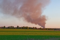 Pożar hali w Gliwicach