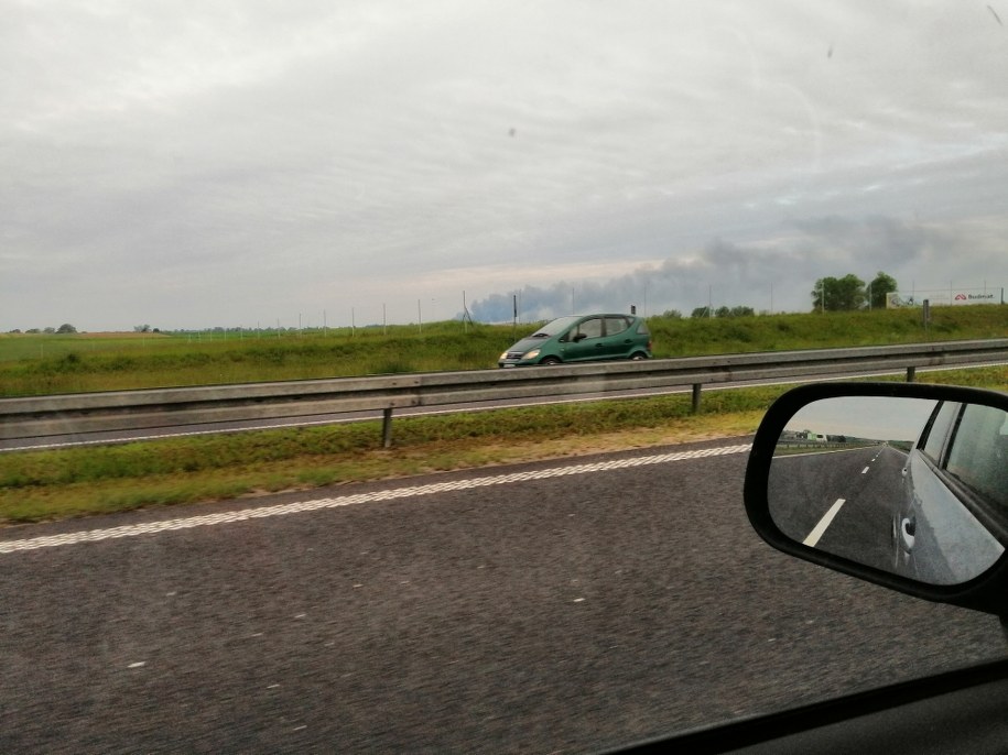 Pożar hali w Skórczu /Gorąca Linia /Gorąca Linia RMF FM