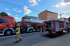 Pożar hali w Zgorzelcu - fot. Marcin Mateo