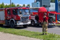 Pożar hali we Włocławku