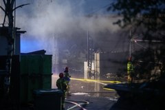 Pożar hali z elektroodpadami w Gliwicach