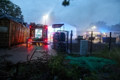 Pożar hali z elektroodpadami w Gliwicach