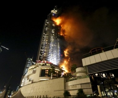 Pożar hotelu w Dubaju. Budynek stanął w płomieniach