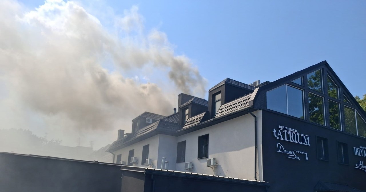 Pożar hotelu w Starachowicach