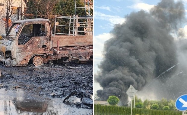 Pożar i eksplozje w Żorach. 33-latek zatrzymany